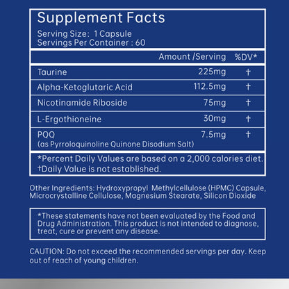 joyable by VitaSol Wellness - Male Youth Complex – Cellular Energy & Healthy Aging Support Supplement with NR, PQQ & Ergothioneine | 60 Capsules - dailyvitalstore