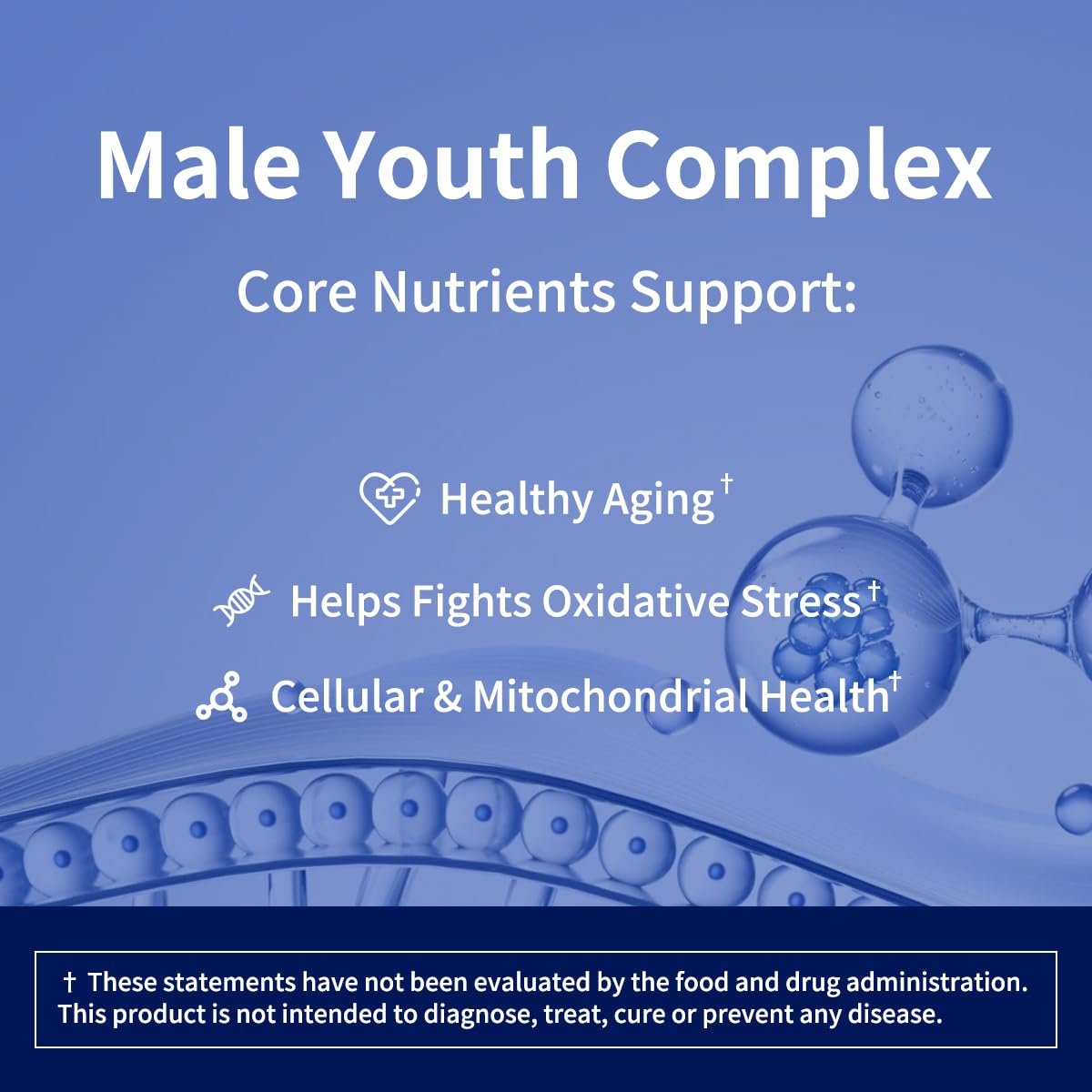 joyable by VitaSol Wellness - Male Youth Complex – Cellular Energy & Healthy Aging Support Supplement with NR, PQQ & Ergothioneine | 60 Capsules - dailyvitalstore