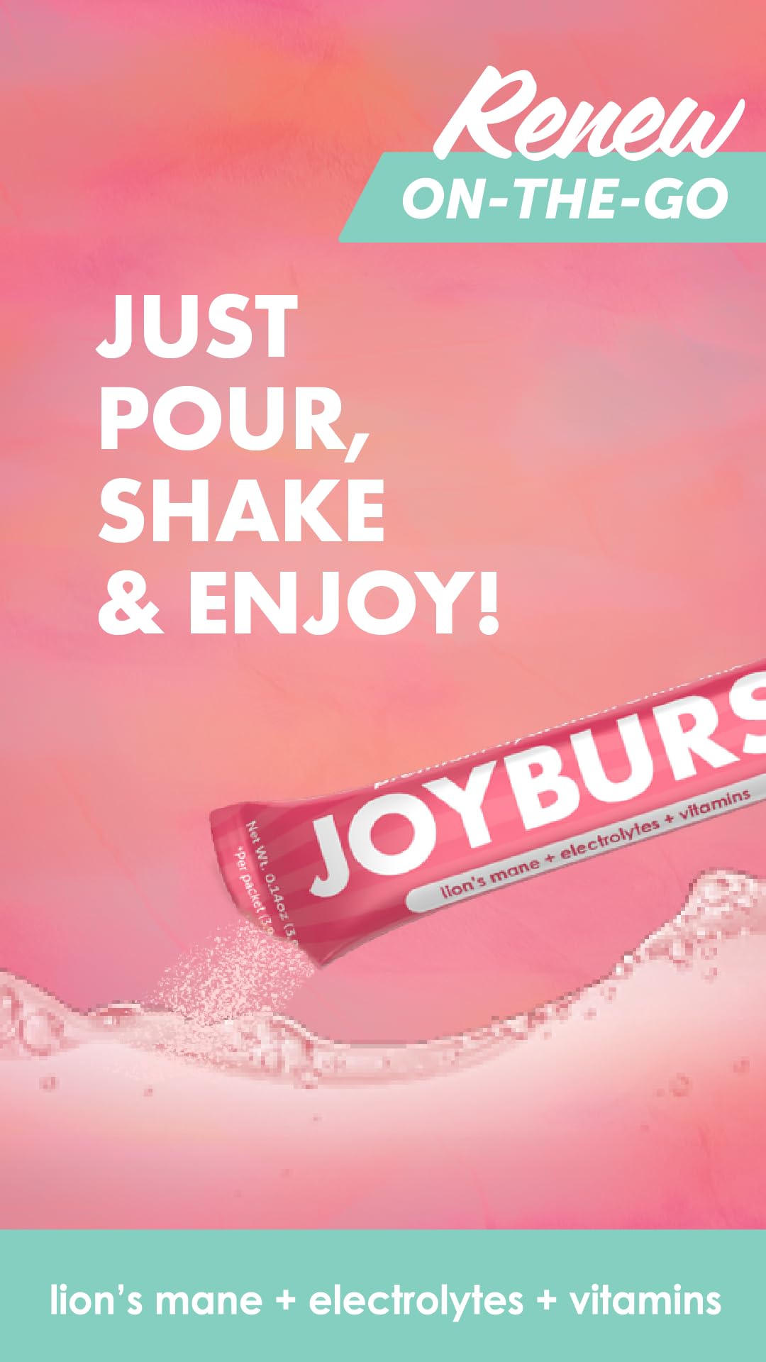 Joyburst Sugar Free Electrolytes Powder Packets, Instant Hydration Drink Mix Sticks, Variety Pack (10 Watermelon, 10 Strawberry Lemonade), Rehydrate On-The-Go - dailyvitalstore