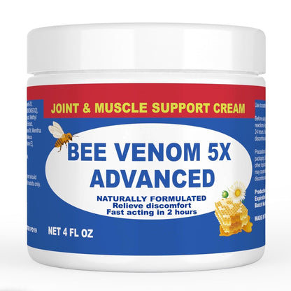 JOYFULART Zealand Bee Venom Serum Gel, Professional for Joint, Muscle, Bone Cream, 24h Fast Release, Soothing Powerful for Back, Neck, Hand, Foot, Knee, Muscle, Shoulder, Hip, Nerve - dailyvitalstore