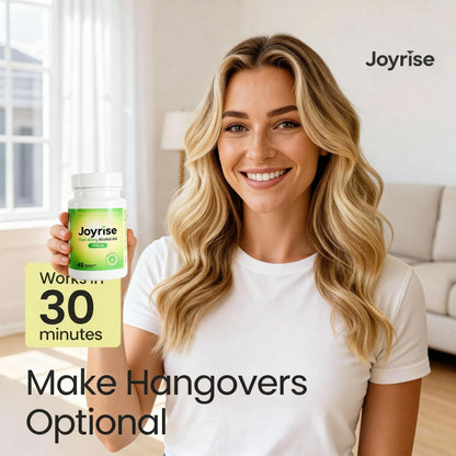 Joyrise® After Drinking Aid – Fast Acting Capsules with DHM – Alcohol Metabolism Support, Liver Health, Rapid Bioavailability & Body Replenishment – 45 Capsules (15 Servings) - dailyvitalstore