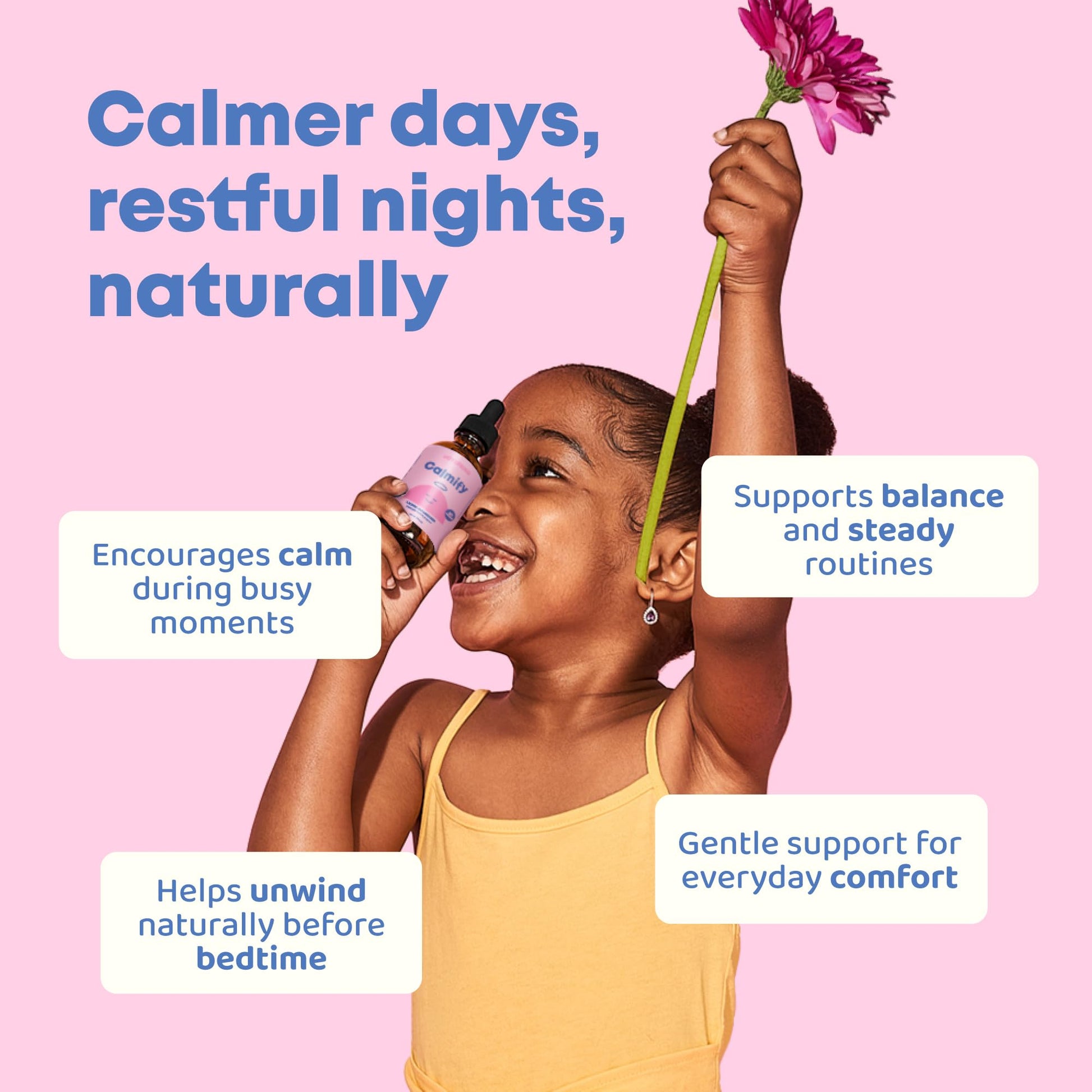 JoySpring Calmify Magnesium Citrate Liquid for Kids - Sugar-Free, Gluten-Free Calming Supplement with Chamomile - dailyvitalstore