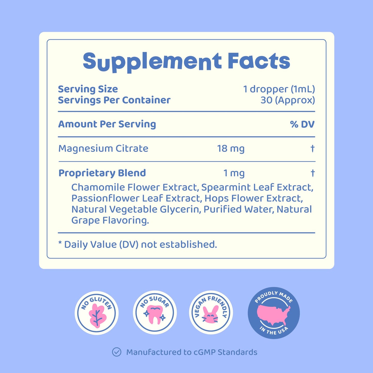 JoySpring Calmify Magnesium Citrate Liquid for Kids - Sugar-Free, Gluten-Free Calming Supplement with Chamomile - dailyvitalstore