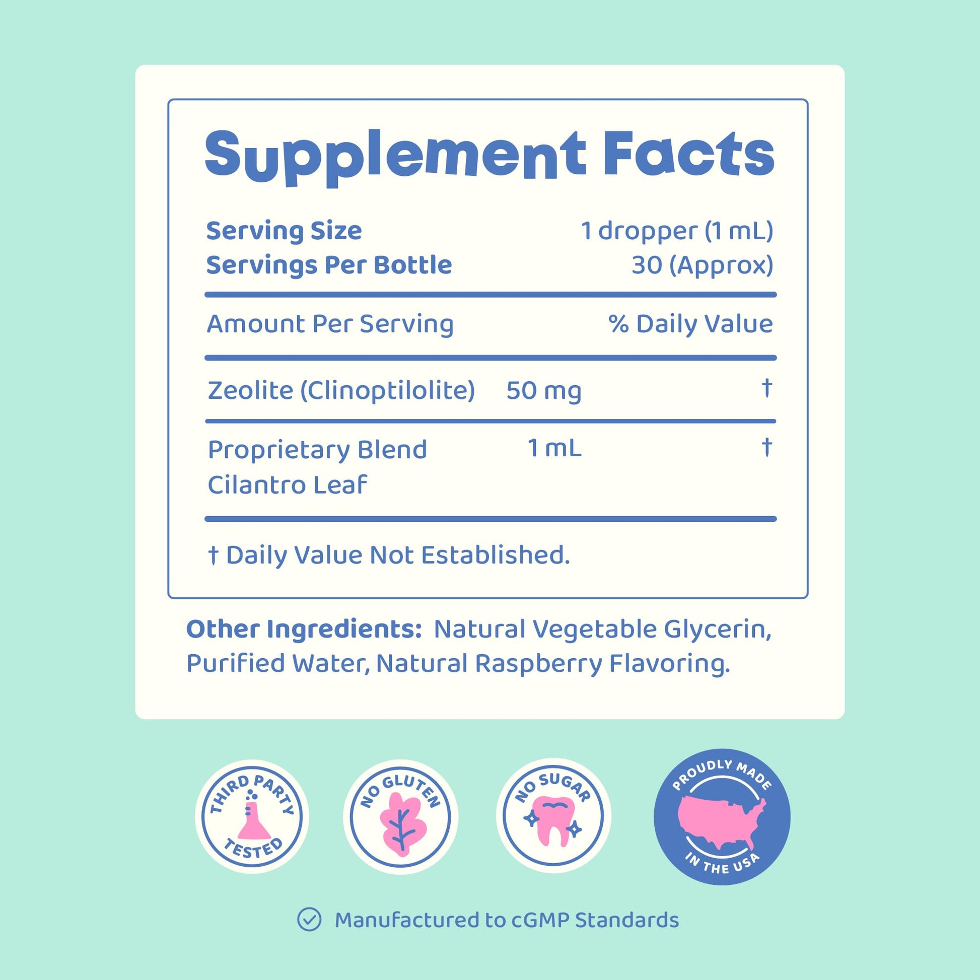 JoySpring DetoxZee Cilantro & Zeolite Drops for Kids | Liquid Zeolite Clinoptilolite with Cilantro Extract | Gentle Daily Wellness Support - dailyvitalstore