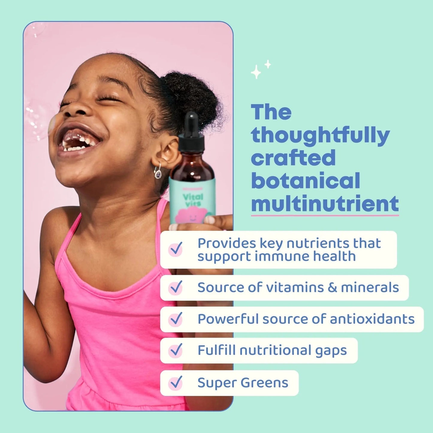 JoySpring Vital Vits - Kids Liquid Multivitamin - 1 fl oz (30 Servings) | Herbal Liquid Vitamins for Kids | Natural Flavor | - dailyvitalstore