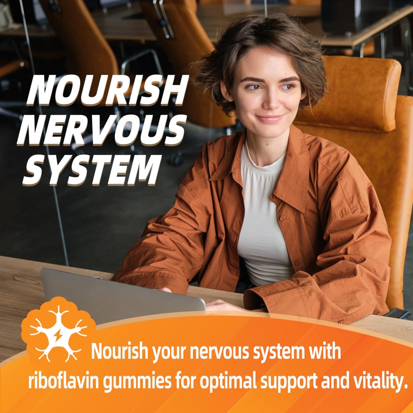 Joywiit Vitamin B2 Gummies | Riboflavin 400mg | B2 Vitamin 400mg Chewable for Adults and Kids, Migraine Relief & Energy and Nervous System Support - dailyvitalstore