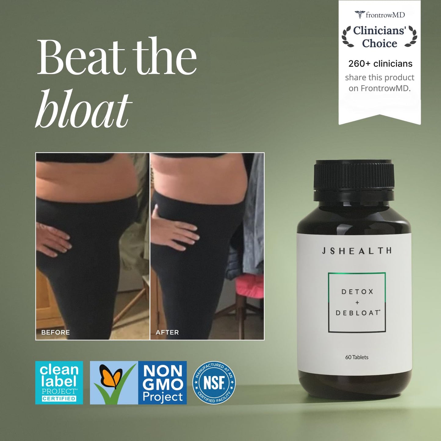 JSHealth Detox + Debloat. Bloating Relief for Women with Milk Thistle, Turmeric, and Fennel. Liver Health and Gut Support. - dailyvitalstore