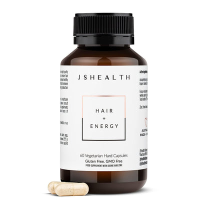 JSHealth Hair Growth Vitamins for Women. Hair + Energy with Kelp Iodine and Zinc. Supports Thickness, Strength, Energy. Nutritionist-Formulated (60 Capsules) - dailyvitalstore