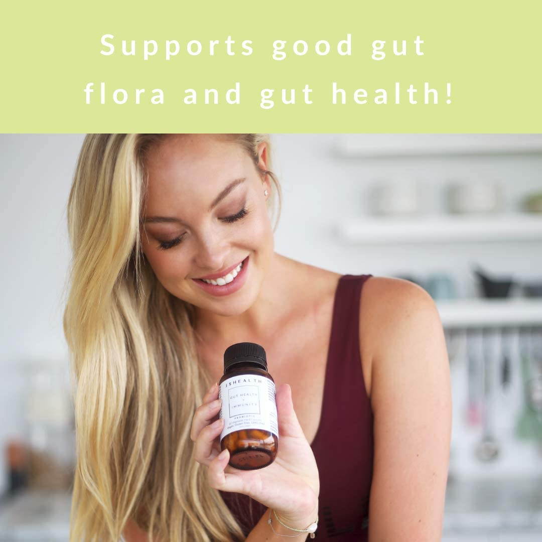 JSHealth Vitamins Gut Health and Immunity Formula | Probiotics for Women and Men | Shelf Stable Probiotic Supplement for Digestive Health and Immune Support (60) - dailyvitalstore