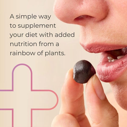 Juice Plus+ Berry Blend Soft Chews (Chewables) - Daily Nutrition from 12 Plants with Whole Fruit, Vegetable, & Berry - Raspberry, Bilberry, Blueberry, and More! for Adults and Kids - (1-mo, 30 Chews) - dailyvitalstore