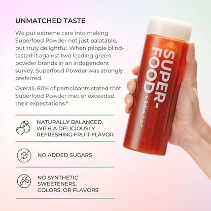 Juice Plus+ - Superfood Powder - Drink with 30 Fruits Berries Veggies Plant Vitamins for Refreshing Immune Wellness Boost - 30 Stick Packs - dailyvitalstore