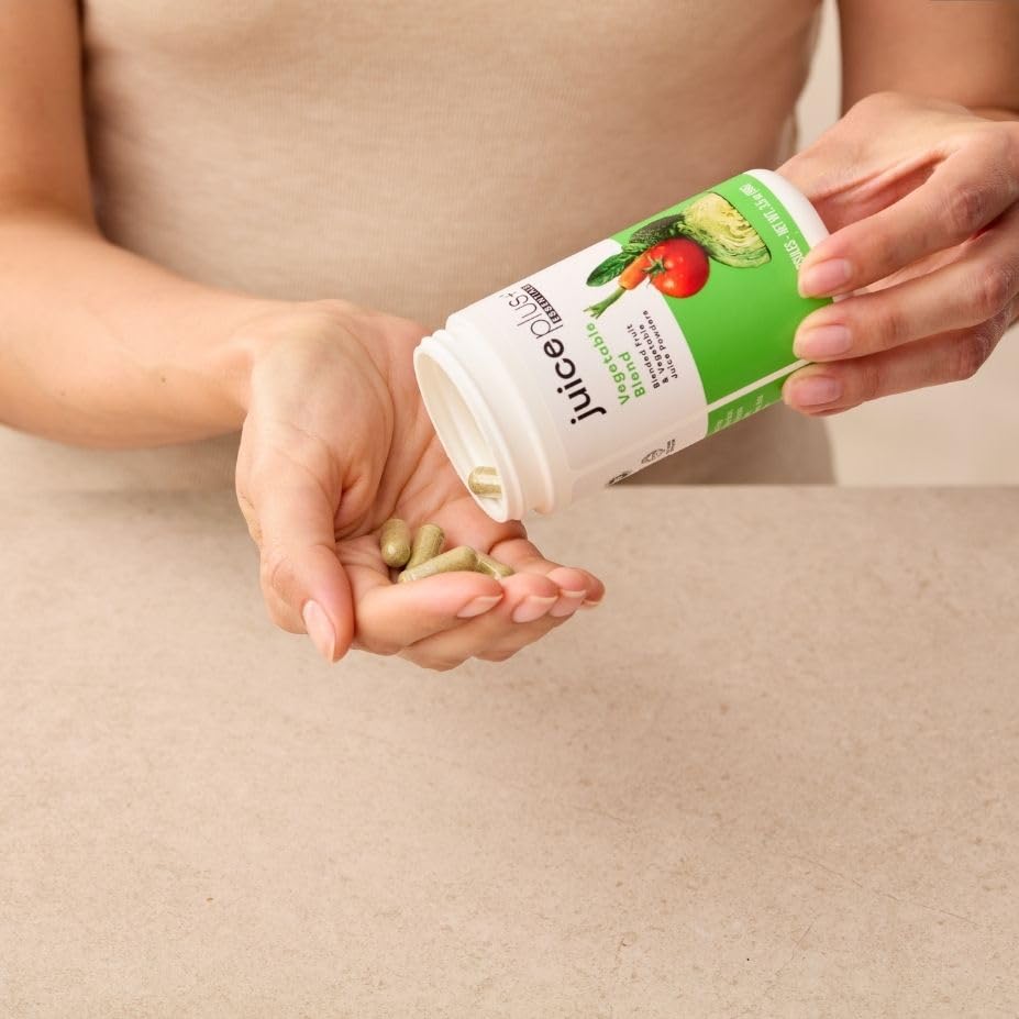 Juice Plus+ Vegetable Blend: with Broccoli, Parsley, Tomato & More - Plant-Based, Vegan, Gluten-Free, Non-GMO, Kosher - for Heart, Immune, Cognitive & Skin Health - 1 Bottle (60 Servings) - dailyvitalstore