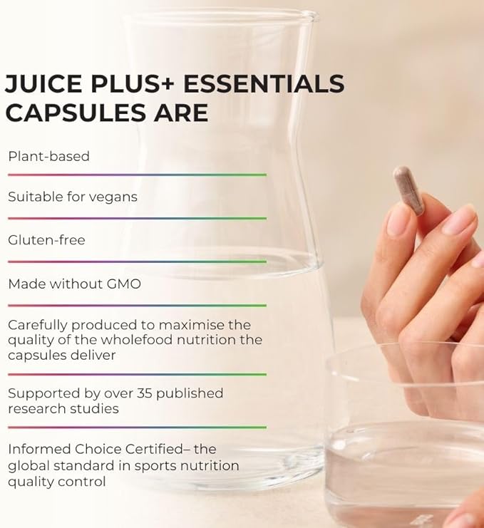 JuicePlus+ Berry Blend: with Concord Grape, Blueberry, Cranberry, and More - Whole Food Based, Vegan, Plant-Based Vitamins - Gluten-Free, Non-GMO, Kosher - 1 Bottle (60 Servings) - dailyvitalstore
