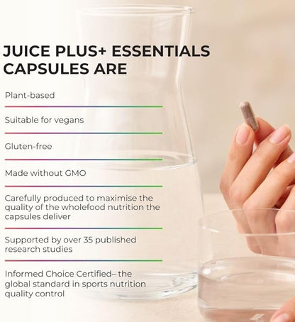 JuicePlus+ Berry Blend: with Concord Grape, Blueberry, Cranberry, and More - Whole Food Based, Vegan, Plant-Based Vitamins - Gluten-Free, Non-GMO, Kosher - 1 Bottle (60 Servings) - dailyvitalstore