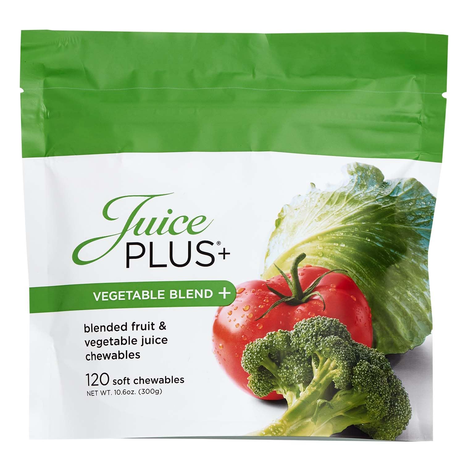 JuicePlus+ Vegetable Blend Soft Chews (Chewables) - Delicious Vegan Gummies with 11 Nutrient-Rich Vegetables for Daily Wellness! Boost Intake of Vitamins & More - For Kids & Adults - (1-mo, 30 Chews) - dailyvitalstore