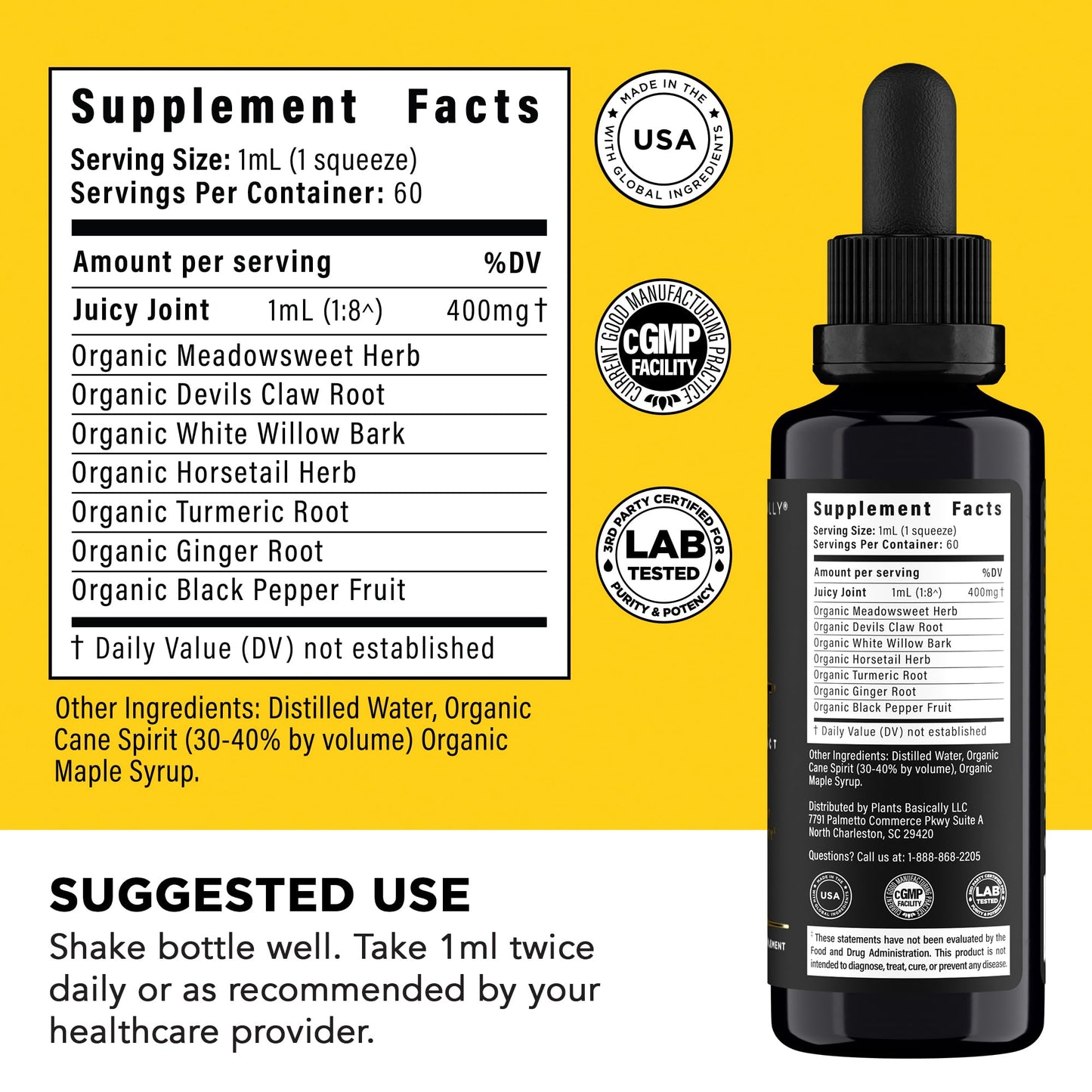 Juicy Joint by Plants Basically – Joint Support Supplement for Mobility, Relief & Recovery | - dailyvitalstore