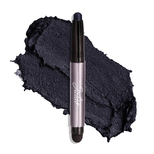 Julep Eyeshadow 101 Cream-to-Powder Waterproof Eyeshadow Stick – Midnight Blue Shimmer – Long-Lasting, Buildable, Crease-Proof, Cruelty Free, Shimmer Finish with Built-In Smudger - dailyvitalstore