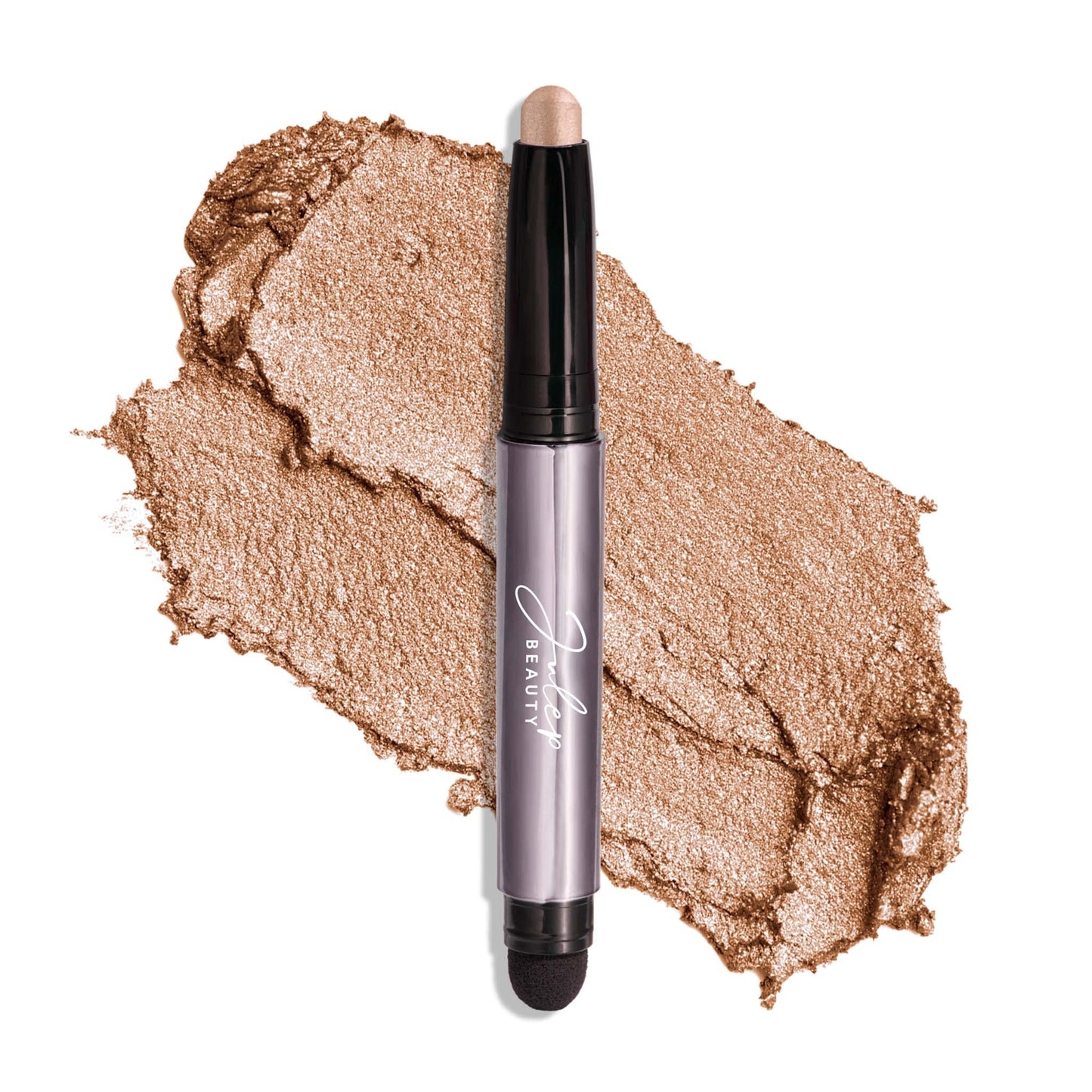 Julep Eyeshadow 101 Cream-to-Powder Waterproof Shadow Stick – Sand Shimmer – Long-Lasting, Crease-Proof, Champagne Toned Shimmer Cream Eyeshadow with Built-in Smudger - dailyvitalstore