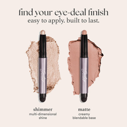 Julep Eyeshadow 101 Cream-to-Powder Waterproof Shadow Stick – Sand Shimmer – Long-Lasting, Crease-Proof, Champagne Toned Shimmer Cream Eyeshadow with Built-in Smudger - dailyvitalstore