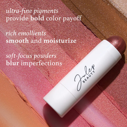 Julep Skip The Brush Cream to Powder Blush Stick - Muted Mauve - Blendable and Buildable Color - 2-in-1 Blush and Lip Makeup Stick - dailyvitalstore
