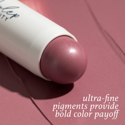 Julep Skip The Brush Cream to Powder Blush Stick - Muted Mauve - Blendable and Buildable Color - 2-in-1 Blush and Lip Makeup Stick - dailyvitalstore