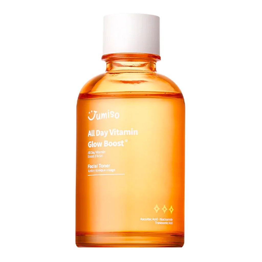 JUMISO All Day Vitamin Glow Boost Facial Toner, Vitamin Daily Toner, Vitamin B,C Toner, Skin Brightening Hydrating, Glowing Toner, Naturally Radiant&Plump Skin, EO&Fragrance Free, 125ml 4.22 FL.OZ - dailyvitalstore