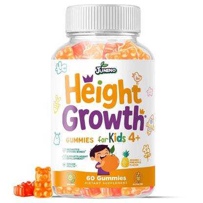 Juneno Height Growth Vitamins Supplement Gummies - Grow Taller for Teens Kids Boys Girls - Natural Height Increaser Maximizer Multivitamin - dailyvitalstore
