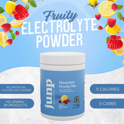 JUNP Electrolytes Powder No Sugar No Carbs – Berry Lemonade Keto Electrolyte Drink Mix - Potassium & Salt Hydration Powder Electrolytes - Zero Calorie Sugar Free Electrolyte Powder, 90 Servings - dailyvitalstore