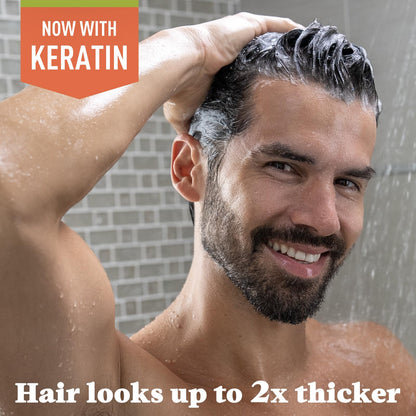 Just for Men Control GX Grey Reducing Shampoo, Gradual Hair Color with Keratin for Stronger Thicker and Healthier Looking Hair, 4 Fl Oz - Pack of 1 - dailyvitalstore