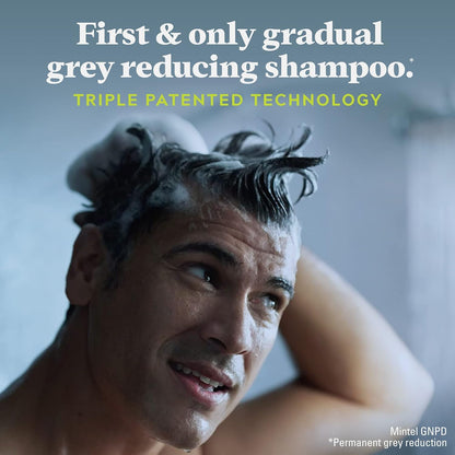 Just for Men Control GX Grey Reducing Shampoo, Gradual Hair Color with Keratin for Stronger Thicker and Healthier Looking Hair, 4 Fl Oz - Pack of 1 - dailyvitalstore