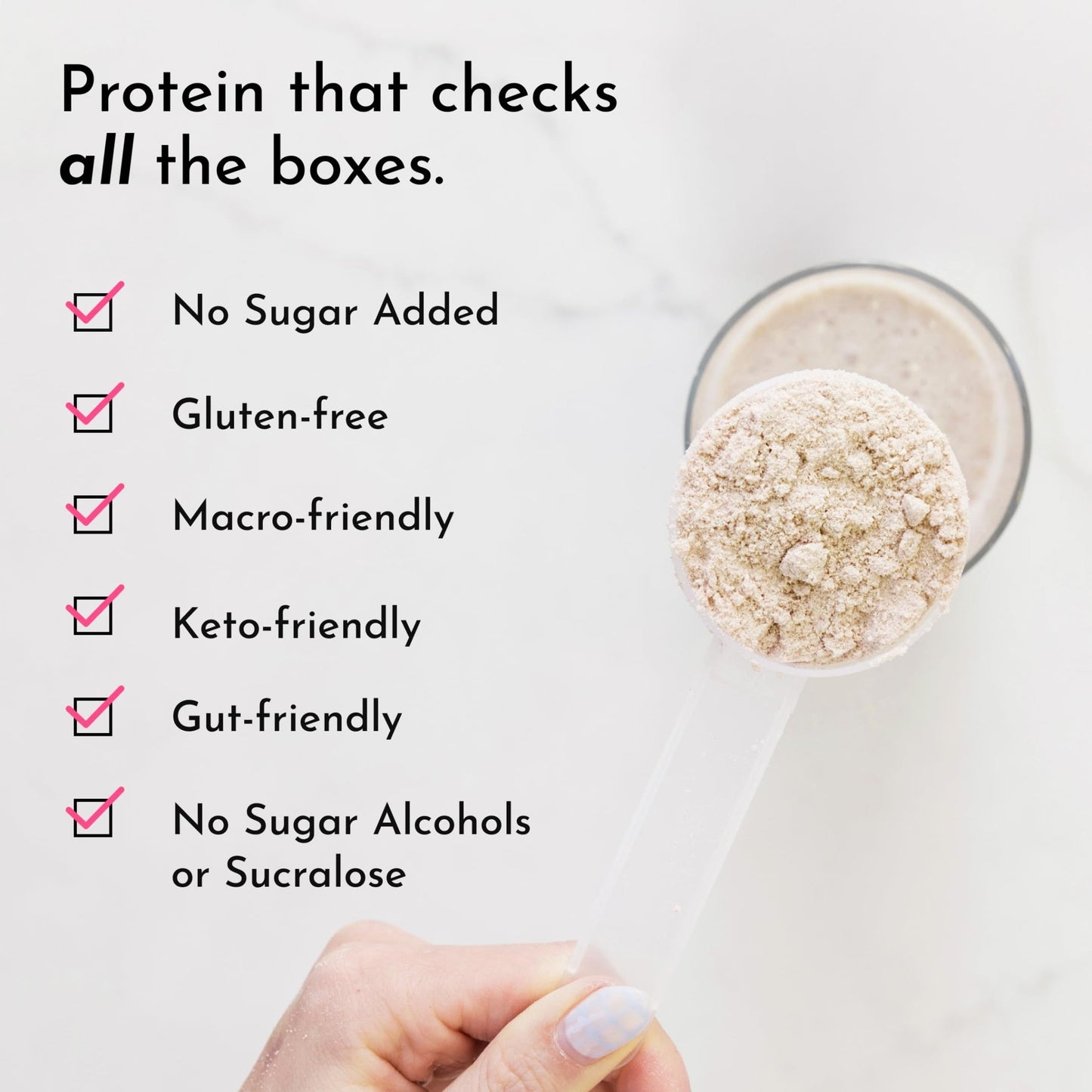 JUST INGREDIENTS Vanilla Protein Powder - Grass-Fed Whey Blend, Organic, Gluten Free, Dairy Free, Soy Free - 15 Servings, 22g Protein - dailyvitalstore