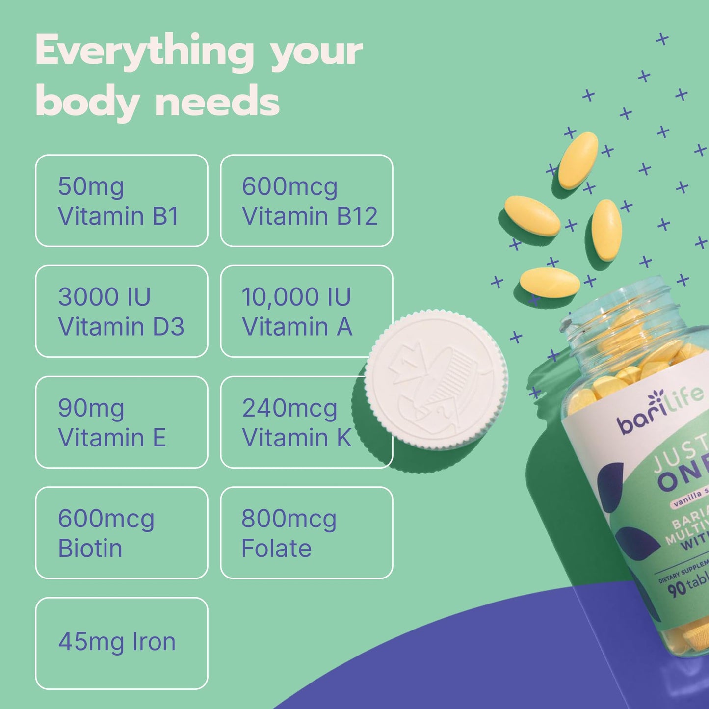 Just One - Once Daily Bariatric Multivitamin with Iron (30) - dailyvitalstore