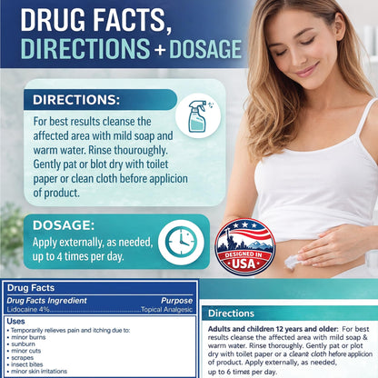 JustHeal RX Lidocaine Cream for Hemorrhoids | 2 OZ Tube – Fast-Acting 4% Lidocaine Numbing Cream & Topical Analgesic Cream for Anorectal Itch Relief | OTC Lidocaine Cream Maximum Strength - dailyvitalstore