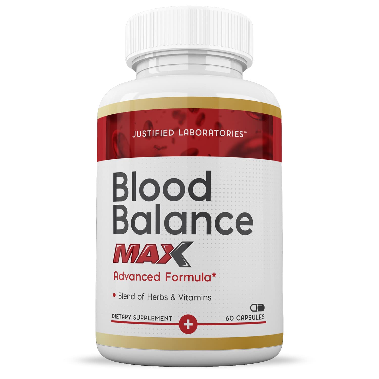 Justified Laboratories (2 Pack Blood Balance Max 1295MG Formula Supplement Pills 120 Capsules - dailyvitalstore