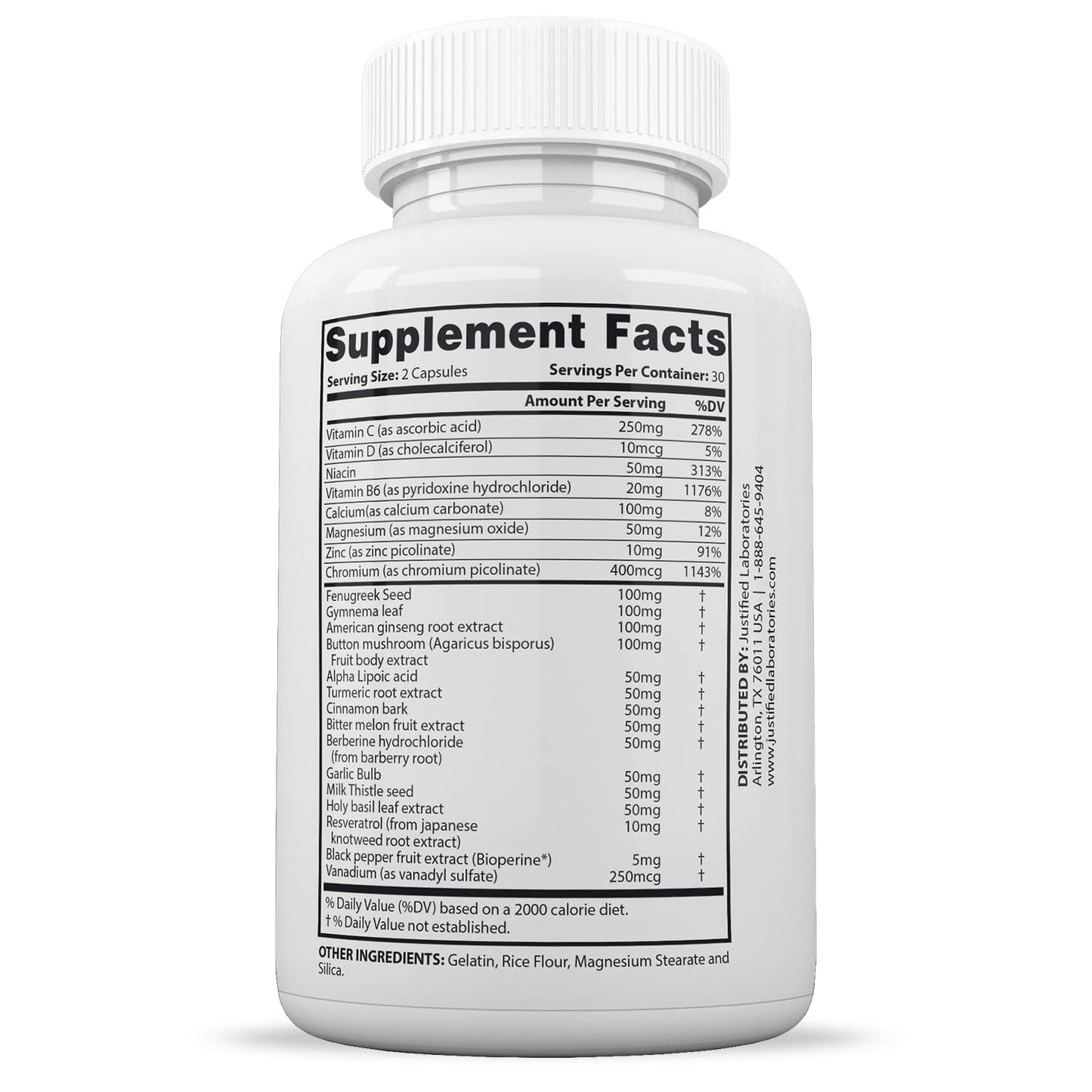 Justified Laboratories (3 Pack) Blood Balance Max 1295MG Supplement Pills 180 Capsules - dailyvitalstore