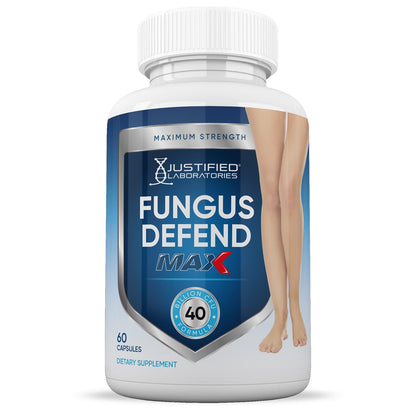 Justified Laboratories (3 Pack) Fungus Defend Max Pills 40 Billion CFU Probiotic 180 Capsules - dailyvitalstore