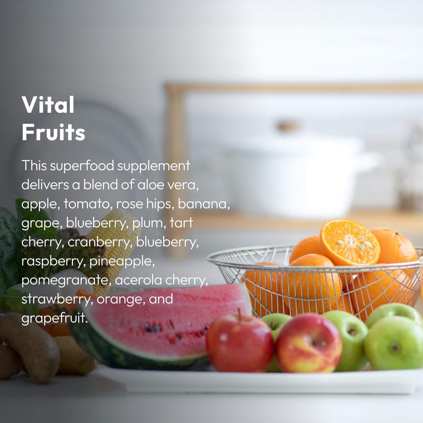 Justified Laboratories Superfoods Set - Includes Vital Fruits (90 Capsules) + Vital Veggies (90 Capsules) - Non-GMO, Vegan - 30 Servings per Bottle - dailyvitalstore