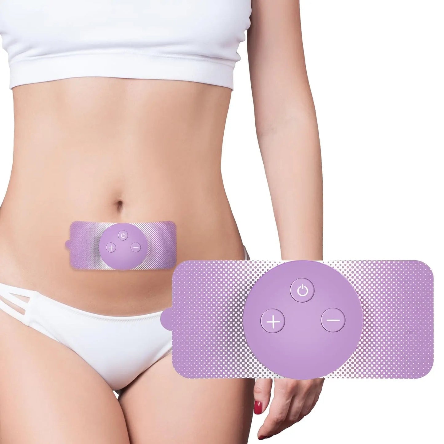 JUSTWILL Wireless Portable Period Cramps Pain Relief Simulator with 3 Modes 30 Intensity Rechargeable TENS Unit for Menstrual Cramp Relief Home Medical Device,Gift for Women Wife Girlfriend Girl - dailyvitalstore