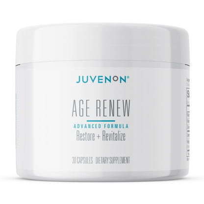 Juvenon AgeRenew Beta Glucan Anti Aging Immunity Support Supplement, Beta Glucan with Zinc Quercetin for Immune Defense Boost - dailyvitalstore