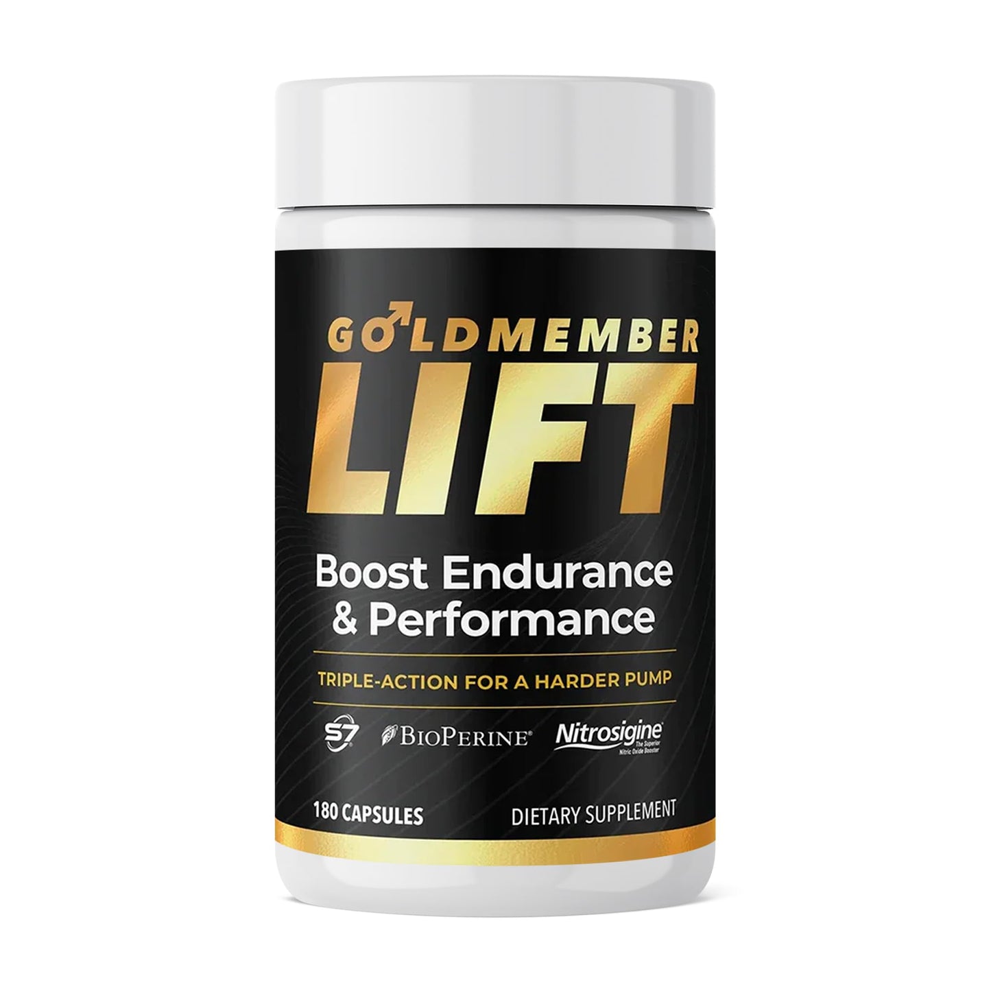 Juvenon GoldMember Lift Nitric Oxide Supplement – Nitrosigine, Trans-Resveratrol, S7 Plant Blend, BioPerine – Circulation, Energy & Muscle Support – 180 Capsules - dailyvitalstore