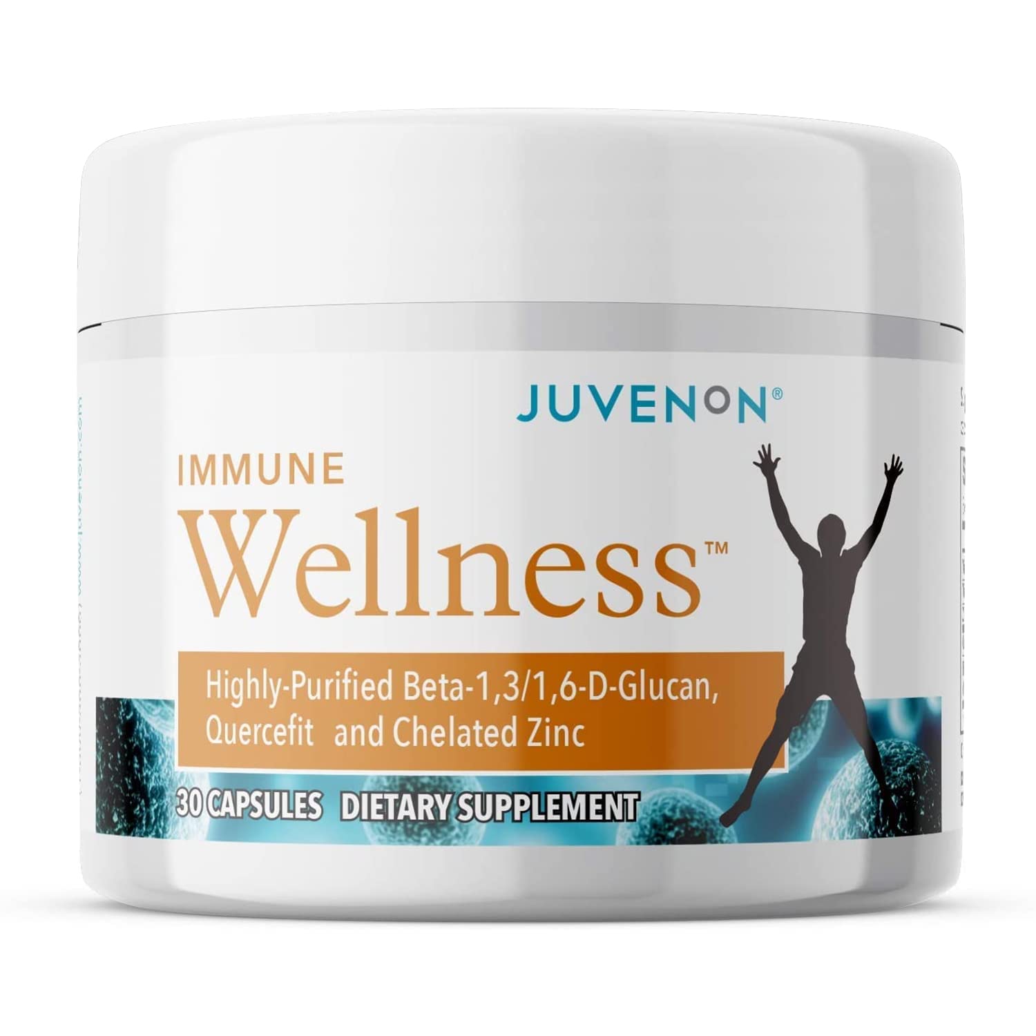 Juvenon Immune Wellness Defense Supplement with Vitamin C, Chelated Zinc Immune Booster Antioxidant Benefits for Adults, Healthy Aging, Heart Health, 30 Capsules - dailyvitalstore