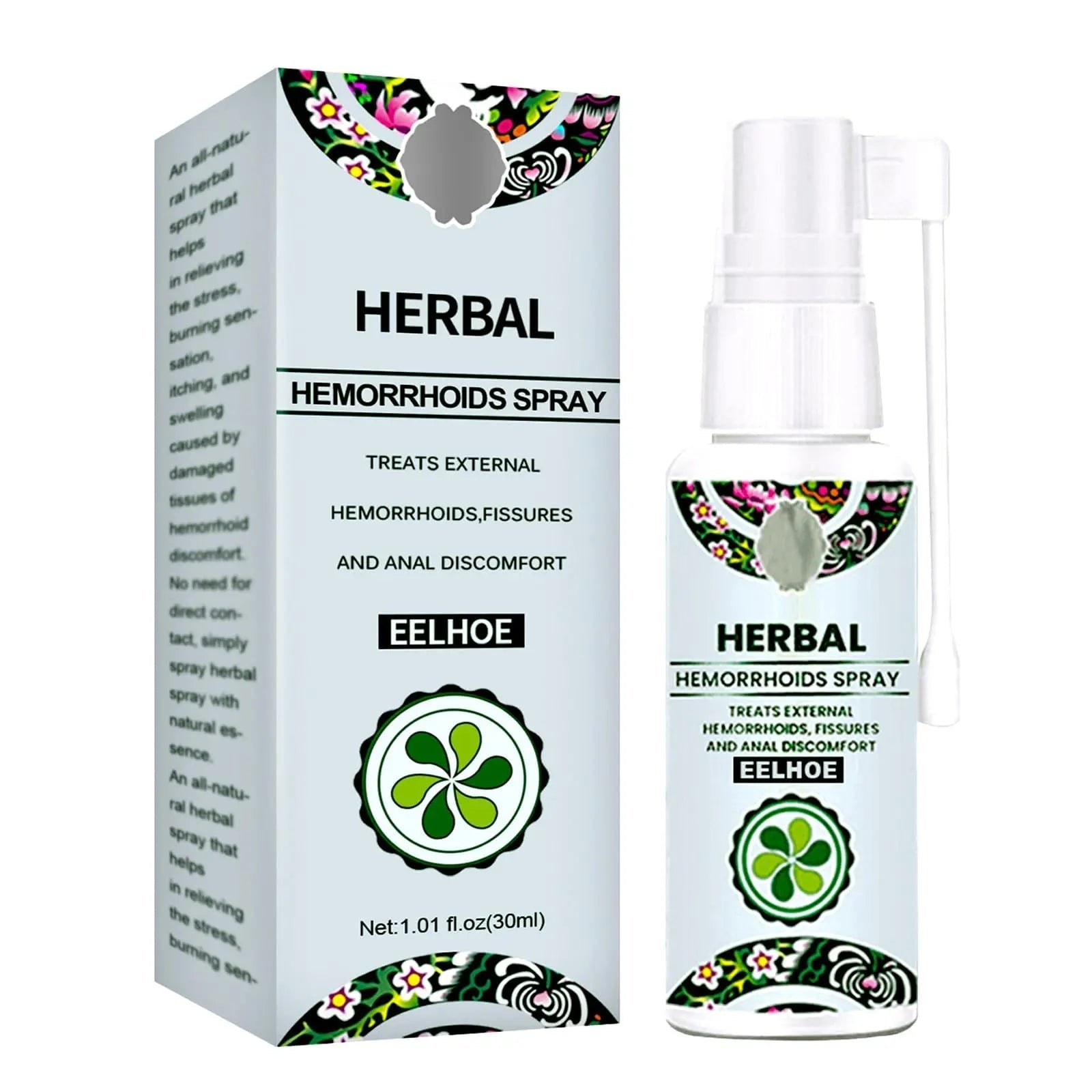 Juztec Hemorrhoid Treatment - Fast Relief with Hemocare Herbal Hemorrhoids Spray & Analese Numb Cream (1 PCS) - dailyvitalstore