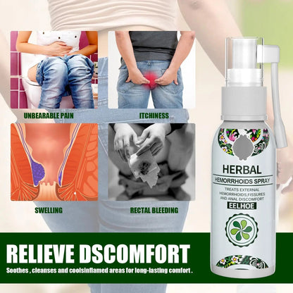 Juztec Hemorrhoid Treatment - Fast Relief with Hemocare Herbal Hemorrhoids Spray & Analese Numb Cream (1 PCS) - dailyvitalstore
