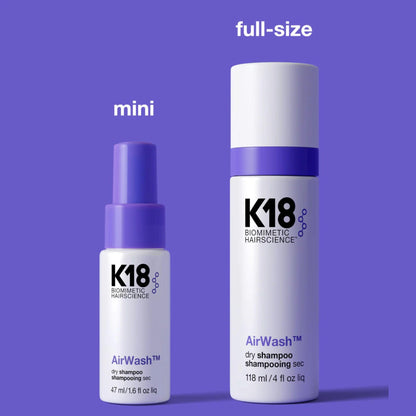 K18 AirWash™ Dry Shampoo, Non-Aerosol, Balances Scalp & Controls Excess Oil Production, 1.6 Fl Oz - dailyvitalstore