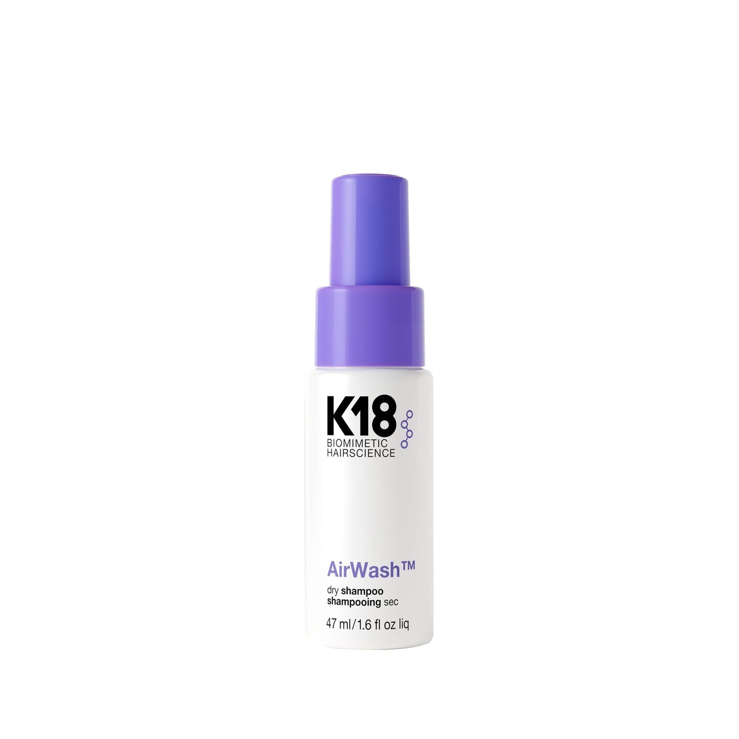 K18 AirWash™ Dry Shampoo, Non-Aerosol, Balances Scalp & Controls Excess Oil Production, 1.6 Fl Oz - dailyvitalstore