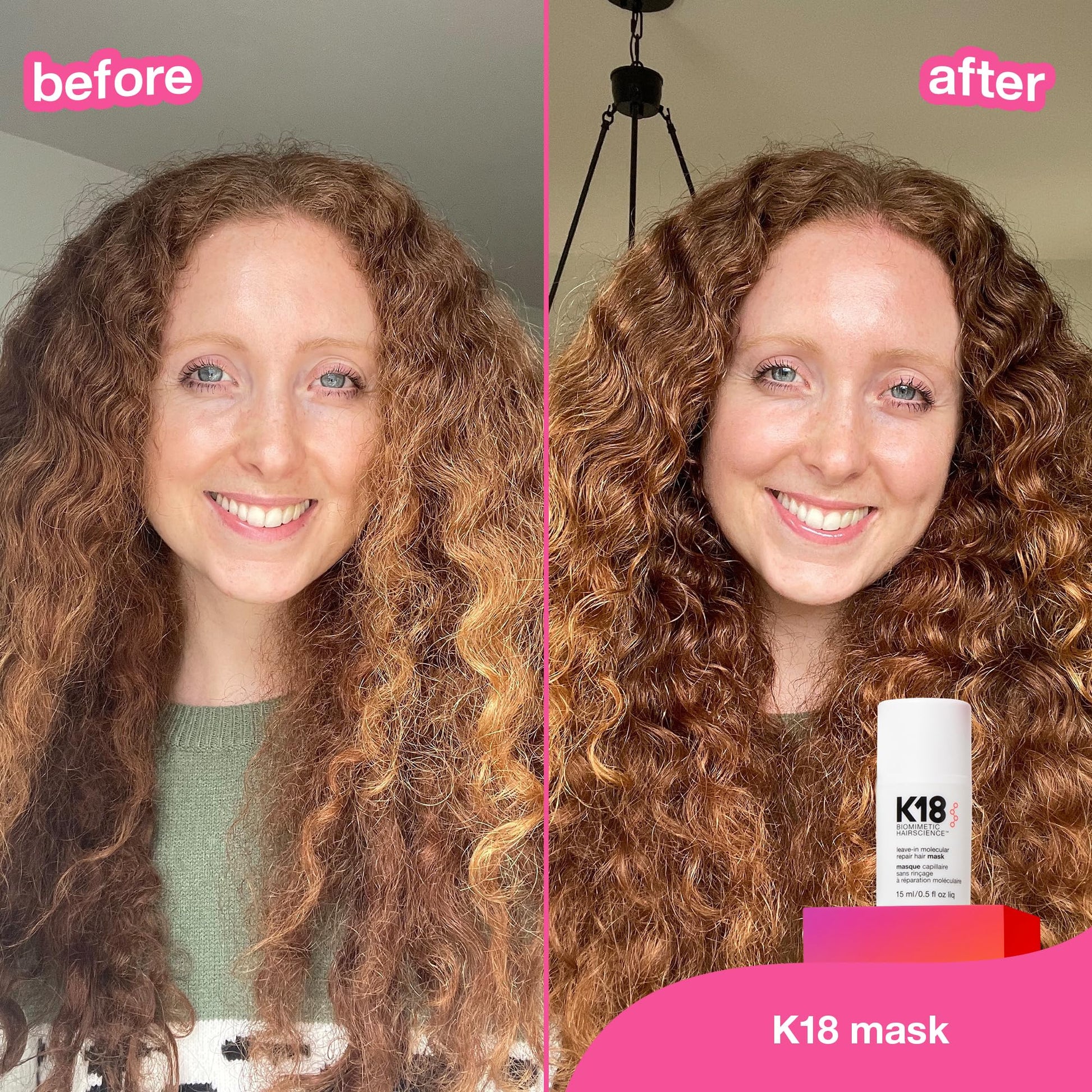 K18 Leave-In Molecular Repair Hair Mask - Peptide Hair Treatment Mask for Bleach, Color, Chemical + Heat Damaged Strands - Immediate - dailyvitalstore