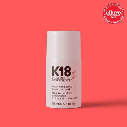 K18 Leave-In Molecular Repair Hair Mask - Peptide Hair Treatment Mask for Bleach, Color, Chemical + Heat Damaged Strands - Immediate - dailyvitalstore