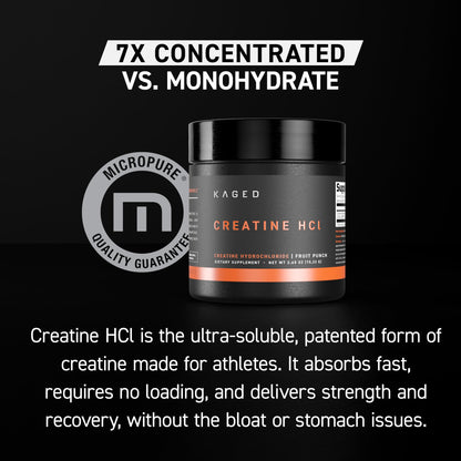 Kaged Creatine HCl Capsules | 7X Concentrated vs Mono | Muscle Building & Recovery | High Absorption | No Bloating | Creatine for Men & Women - dailyvitalstore