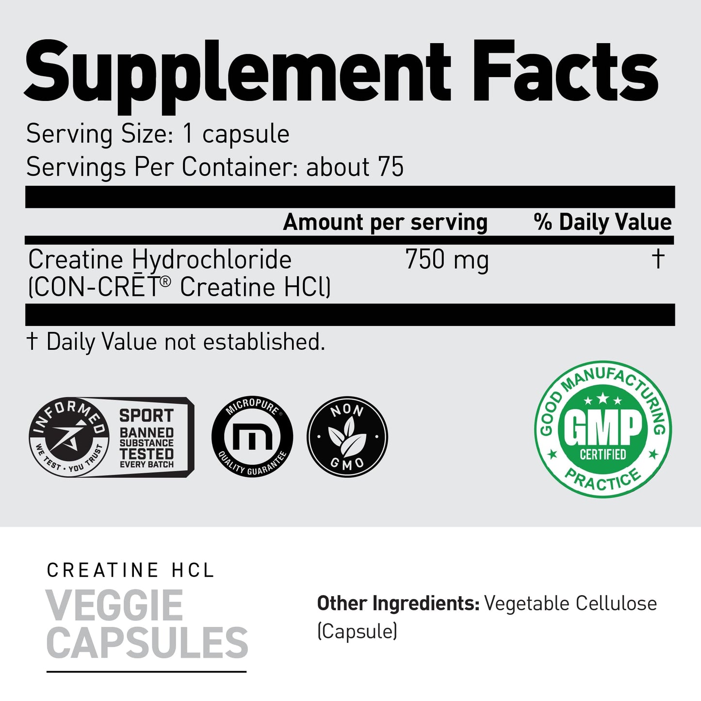 Kaged Creatine HCl Capsules | 7X Concentrated vs Mono | Muscle Building & Recovery | High Absorption | No Bloating | Creatine for Men & Women - dailyvitalstore
