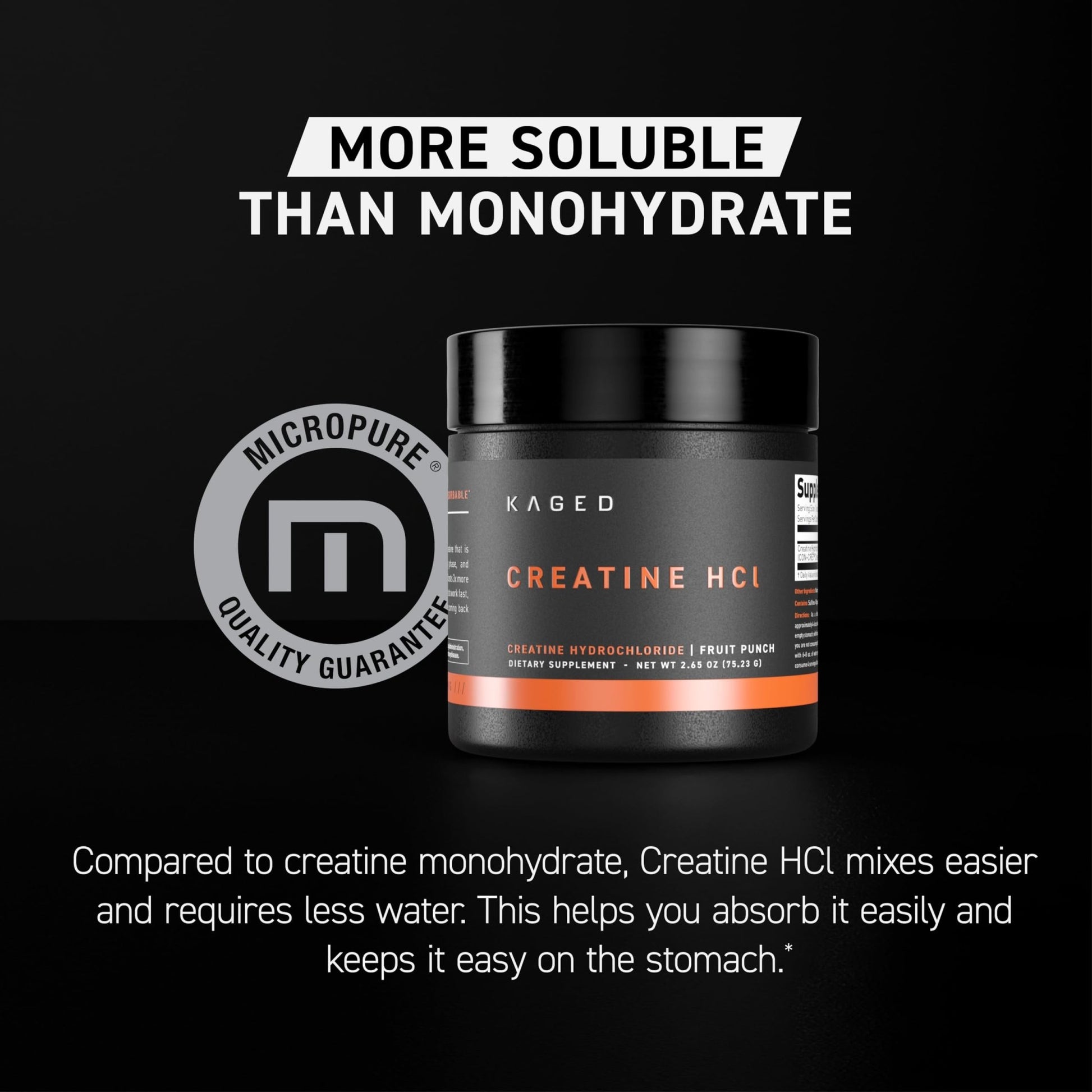 Kaged Creatine HCl Powder | 7X Concentrated vs Mono | Muscle Building & Recovery | High Absorption | No Bloating | Creatine for Men & Women - dailyvitalstore